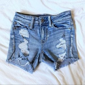 American Eagle Ripped Jean Shorts